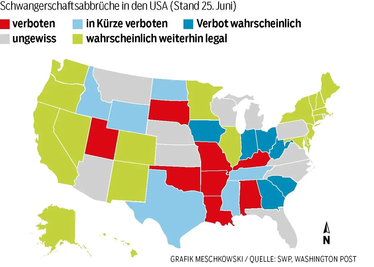 Lage in den Bundestaaten.