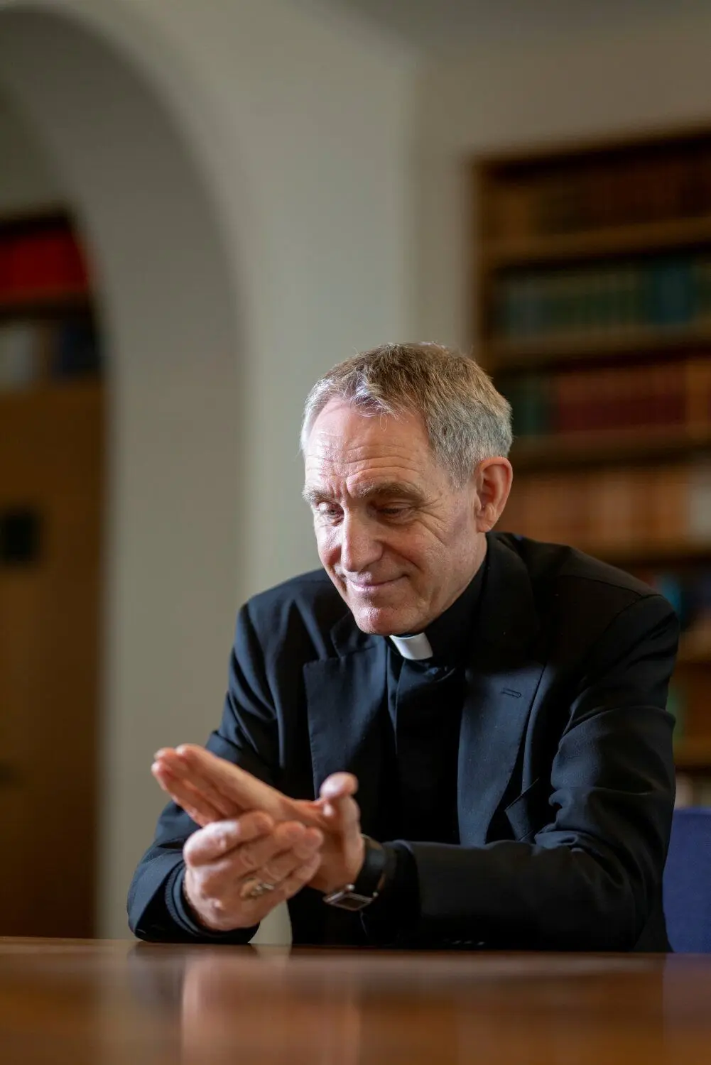 Erzbischof Georg Gaenswein, Kurienerzbischof, frueherer Privatsekretaer von Erzbischof Benedikt XVI, hier in Freiburg im Breisgau, 15.5.2023⇥