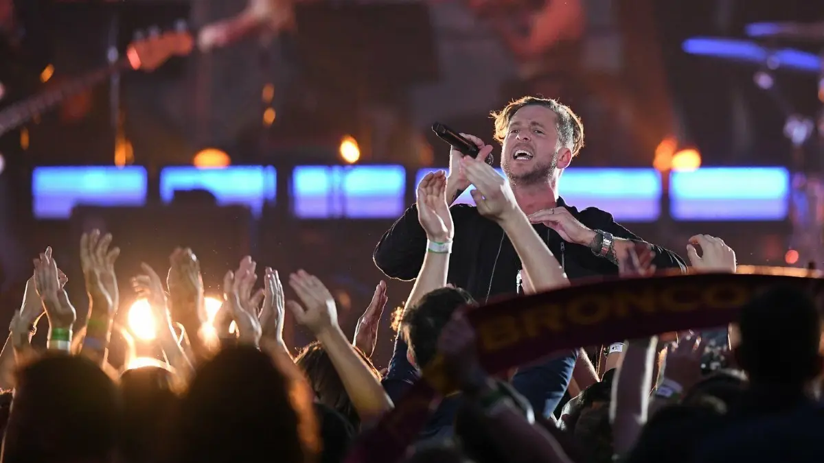 Ryan Tedder von OneRepublic: Das Konzert am 24. Juni ist längst ausverkauft.⇥
Ryan Tedder, Sänger und Frontmann der US-Band «OneRepublic» tritt vor Beginn des NRL (National Rugby League) Grand Final 2019 auf. +++ dpa-Bildfunk +++