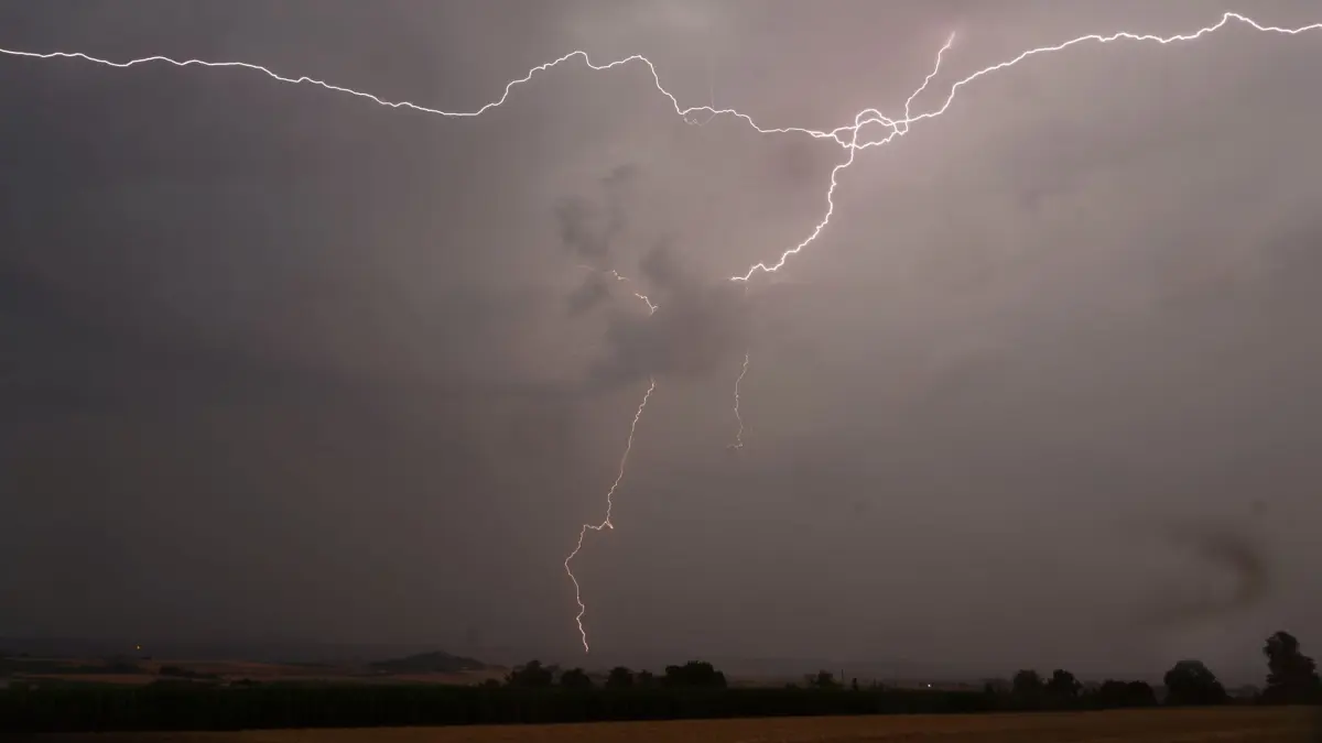 Gewitter über Stuttgart