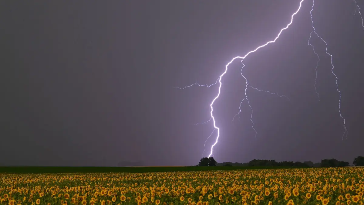 Gewitter in Berlin und Brandenburg.