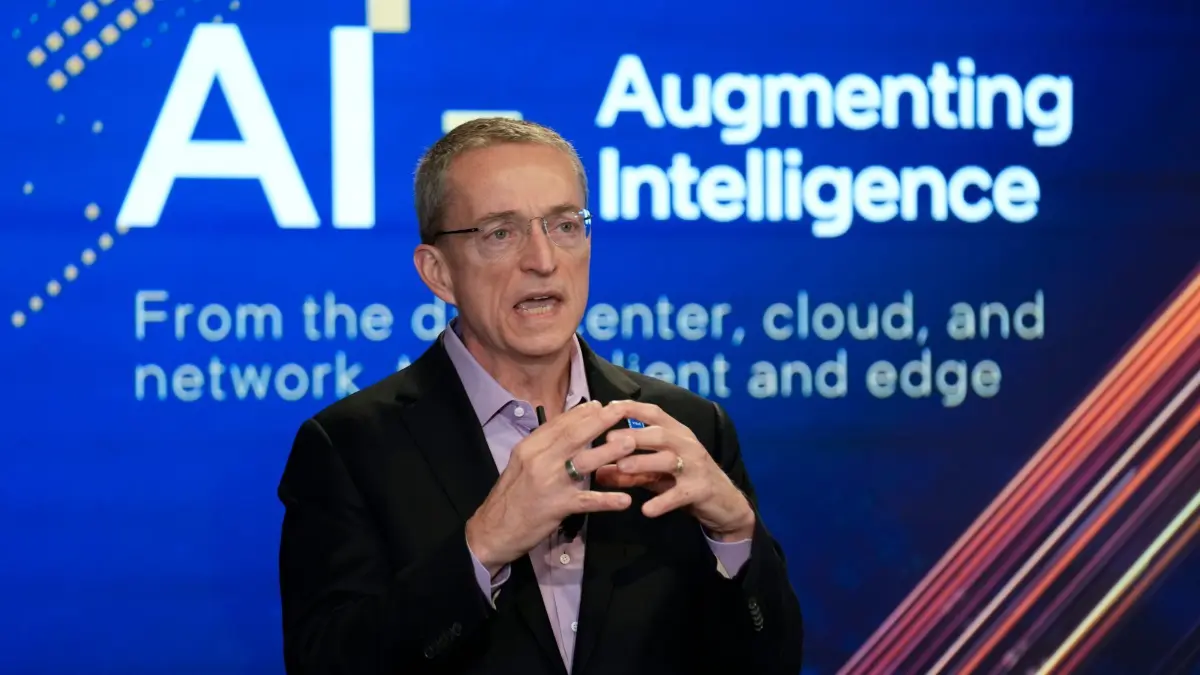 Intel-CEO Pat Gelsinger: ARCHIV - 14.12.2023, USA, New York: Intel-CEO Pat Gelsinger spricht während einer Veranstaltung mit dem Titel «AI Everywhere». Foto: Seth Wenig/AP/dpa +++ dpa-Bildfunk +++