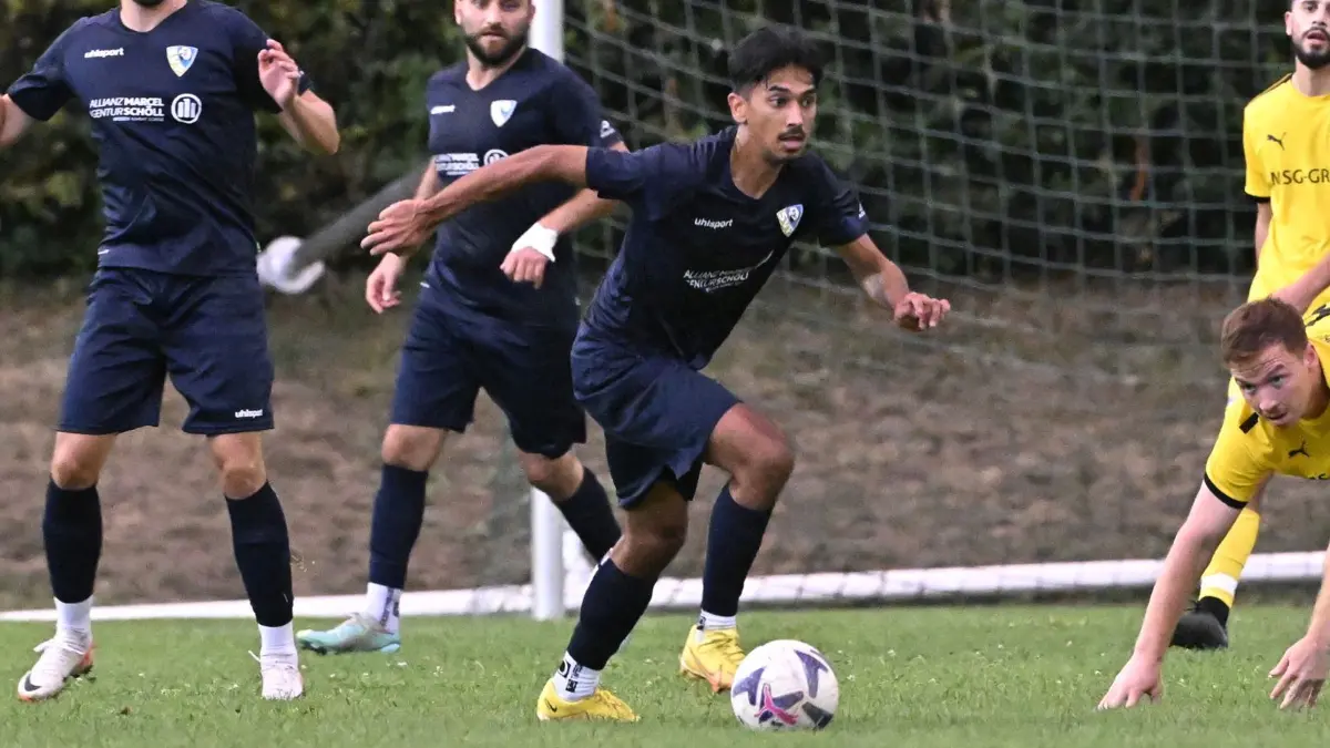 WFV Bezirkspokal Enz/Murr; SV Pattonville; SV Salamander Kornwestheiem, SVK Herren 1, Fussball
SVP: Selvedin Shanmugarajah (dunkelblau)