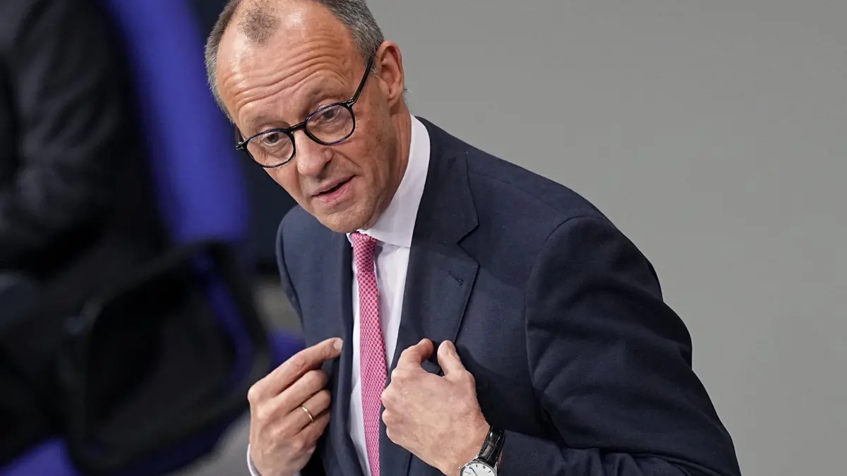 Wenige Stunden vor dem TV-Duell mit Bundeskanzler Olaf Scholz meldete sich CDU-Chef Friedrich Merz auf X zu Wort. (Archivfoto)