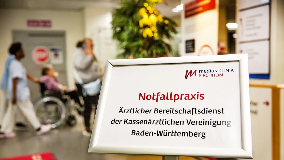 Notfallpraxis in der Medius Klinik in Kirchheim/Teck.