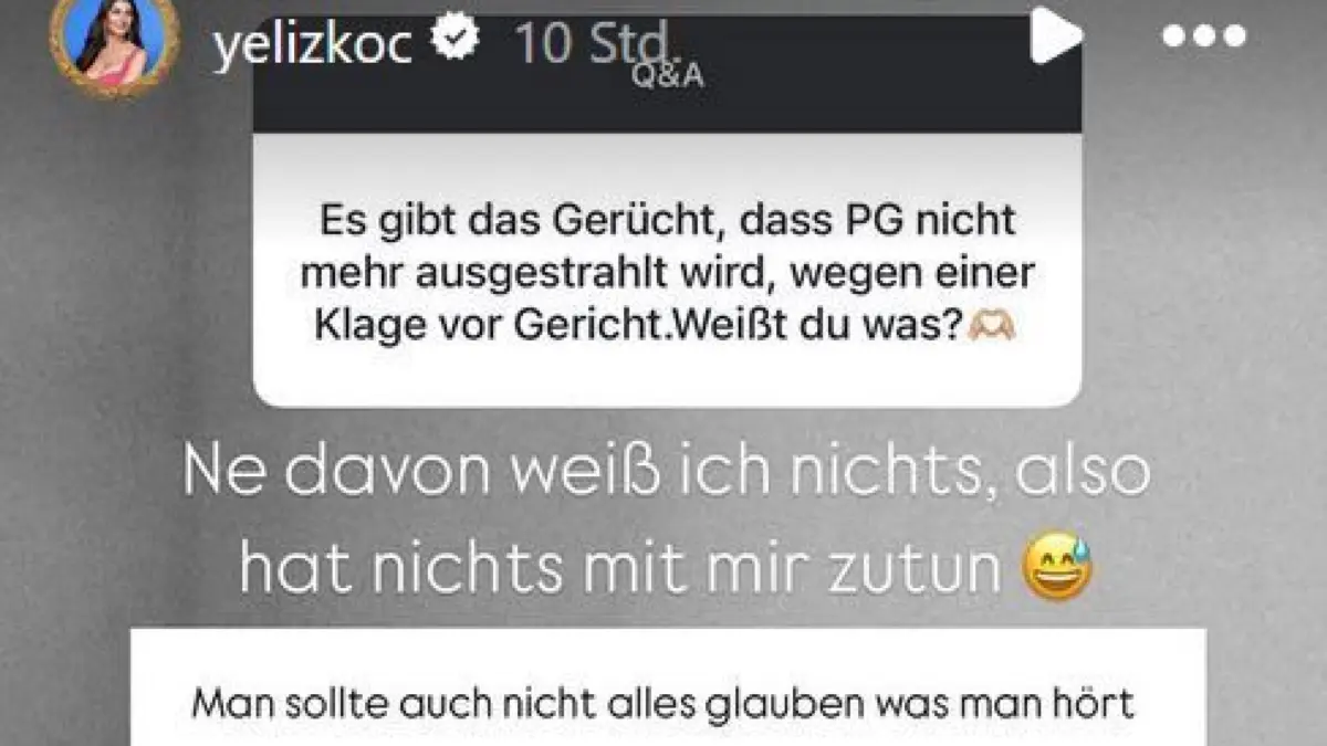 Yeliz Koc weiß angeblich noch nichts von einer Streichung der Staffel.