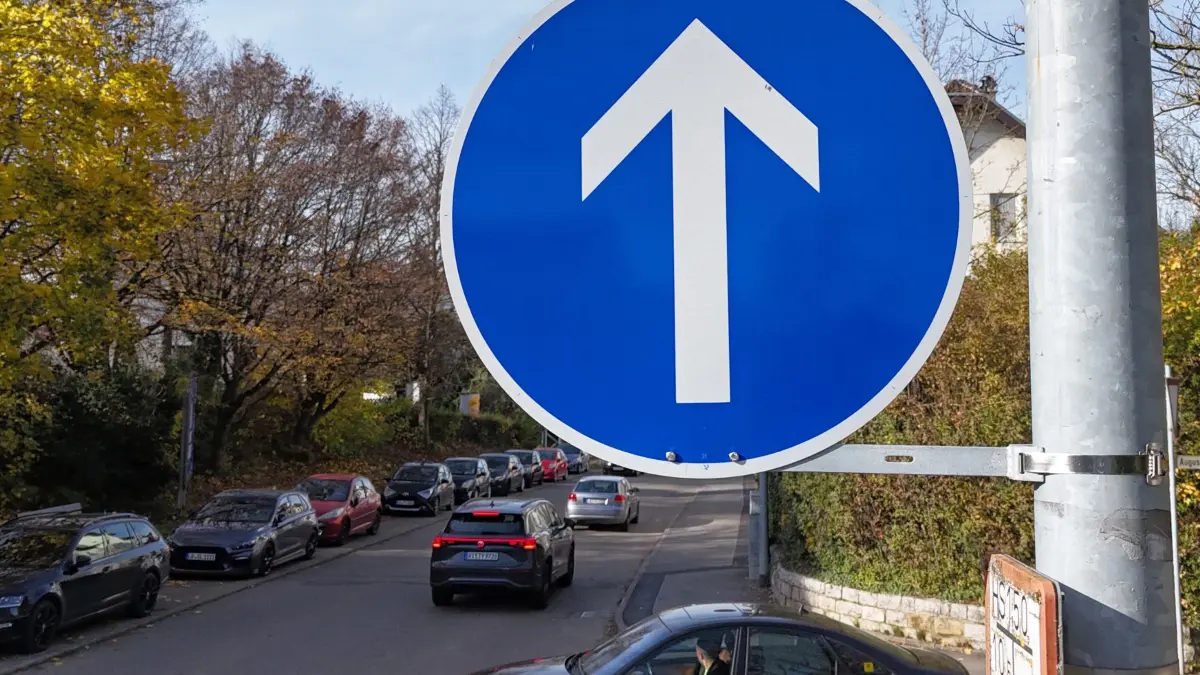 Marbach Kreuzung August Lämmle Straße