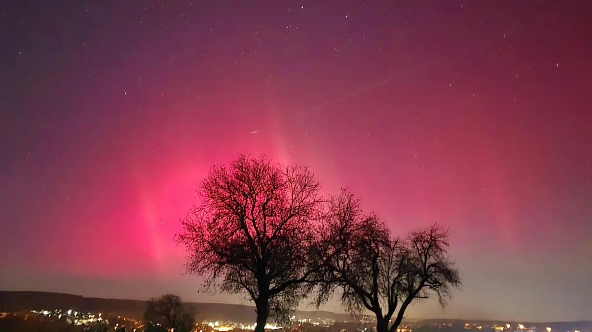 Polarlichter über Baden-Württemberg am 12.11.2025 um 04:45 Uhr