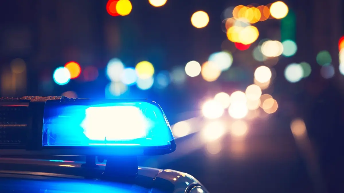 Blaulicht Nacht Symbolfoto Unfall Polizei