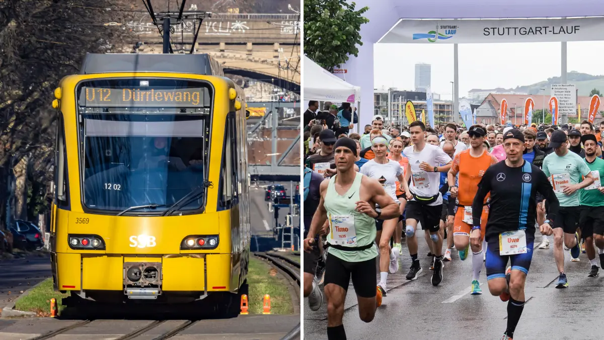 Stadtbahn U12 und Stuttgart-Lauf