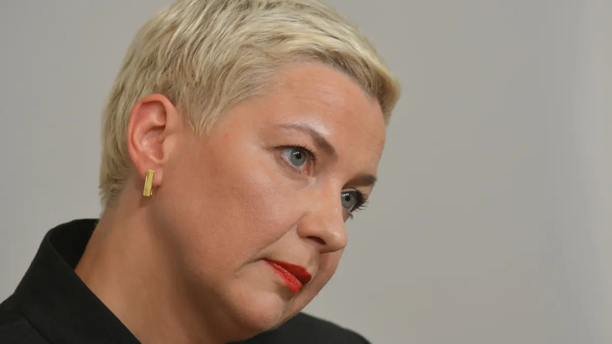 Die belarussische Aktivistin und ehemalige politische Gefangene Maria Kolesnikowa im Presseclub Concordia in Wien: Die belarussische Aktivistin und ehemalige politische Gefangene Maria Kolesnikowa am Montag, 01. Juni 2026, im Rahmen eines Interview bei Presseclub Concordia in Wien, Österreich.