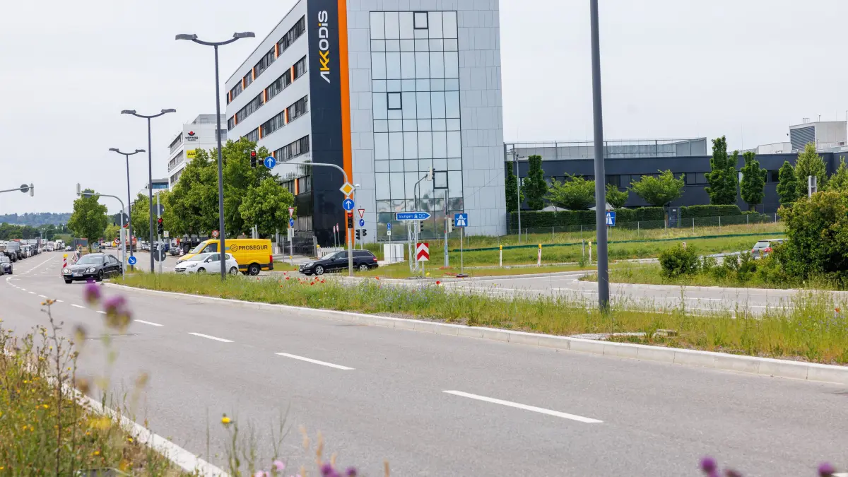 A81 Auffahrt Stuttgart: Baustellen an der A81 am Flugfeld: Bitte Fotos vom aktuellen Stand der Flugfeldallee, Auffahrt Richtung Stuttgart,