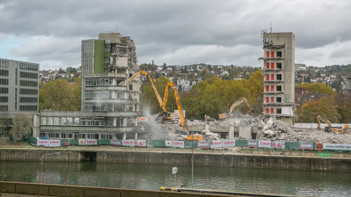 Abriss Landratsamt Esslingen