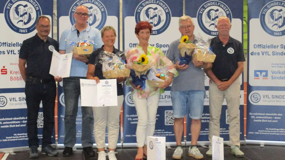 Ehrungen beim VfL Sindelfingen.