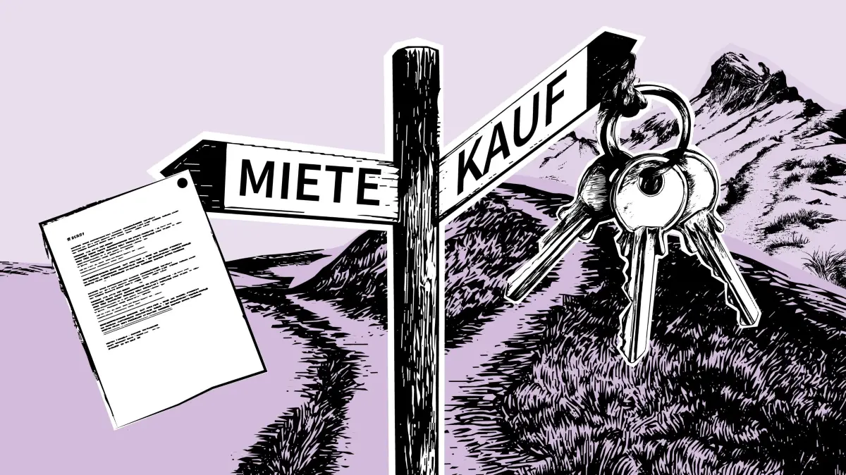 Illu Mieten vs Kaufen