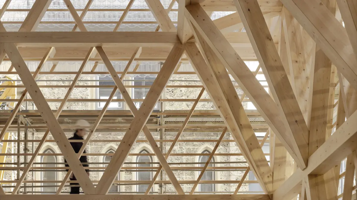 Tragwerk im Museum Historische Oberamteistraße