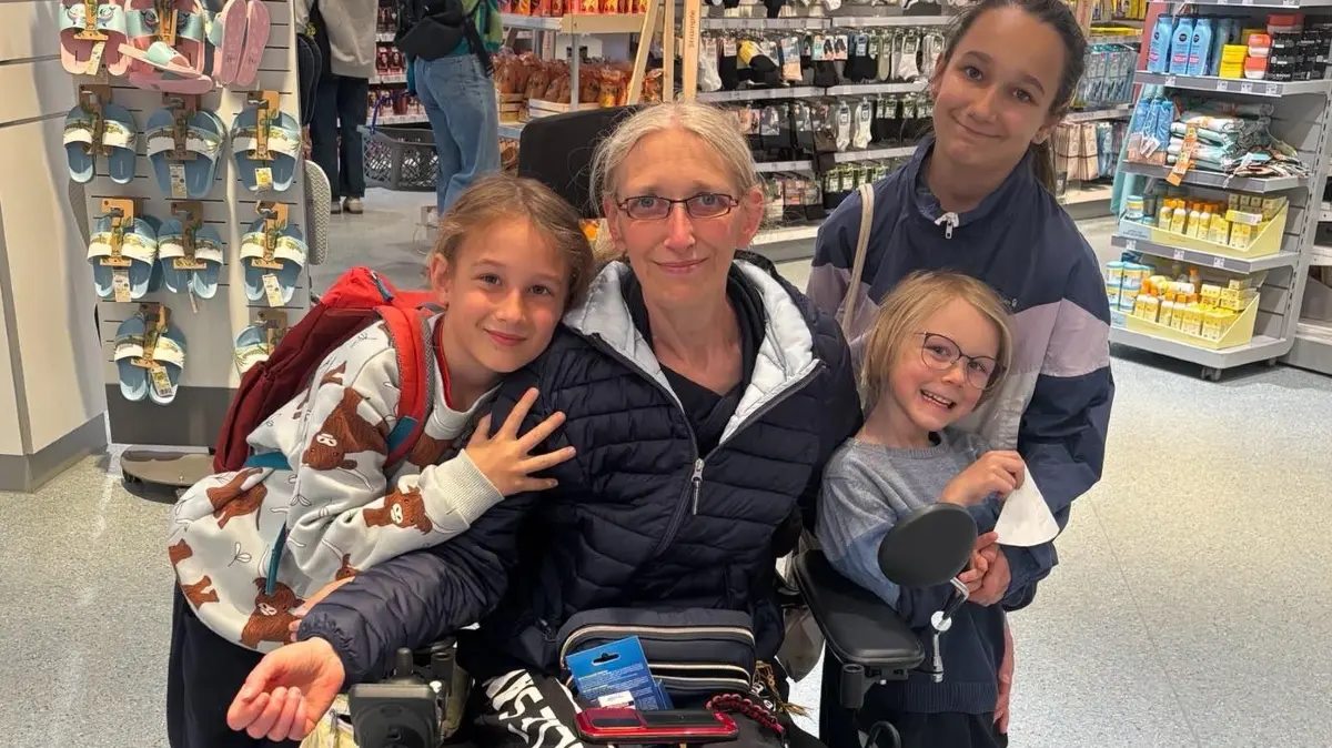 Kerstin Engel und die Enkel Fynn, Amalia, Liam