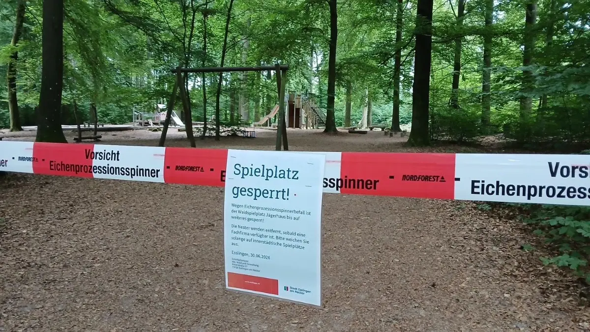 Zwei Spielplätze in Esslingen müssen derzeit gesperrt bleiben.