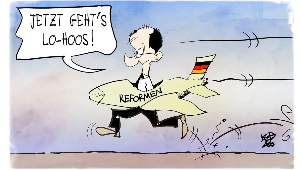 Friedrich Merz Reformen Karikatur des Tages