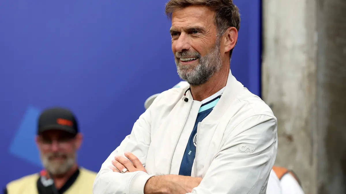 -: (FILES) German coach Jurgen Klopp attends the FIFA World Cup 2026 Group E match between Germany and Curacao at Houston Stadium on June 14, 2026 in Houston, Texas. Jurgen Klopp insisted on July 4, 2026 he was recharged and "ready" for what he said would be "intensive discussions" over becoming the new coach of Germany. Klopp told the German FA (DFB) on July 3 that he was "fundamentally willing" to take over as Germany's coach after Julian Nagelsmann resigned. (Photo by ALEXANDER HASSENSTEIN / GETTY IMAGES NORTH AMERICA / AFP)