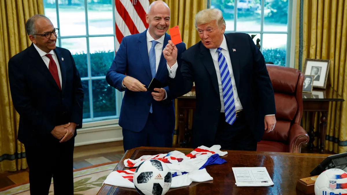 FIFA-Präsident Infantino bei US-Präsident Trump