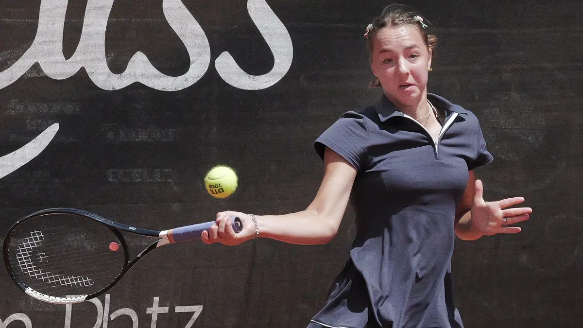 Tennis, Int. Württ. Meisterschaften für Damen, TC BW Vaihingen / Rohr, Finale: Tennis, Internationale Württembergische Meisterschaften für Damen um den Stuttgarter Stadtpokal, ITF World Tennis Tour, Internationales Damen Tennisturnier des TC BW Vaihingen-Rohr, TC Blau-Weiss Vaihingen/Rohr, TC Blau-Weiss Vaihingen / Rohr, Finale
Finalistin Anastasiia Sobolieva - UKR
Fotograf: Günter E. Bergmann - Photography
Aufnahmedatum: 05.07.2026