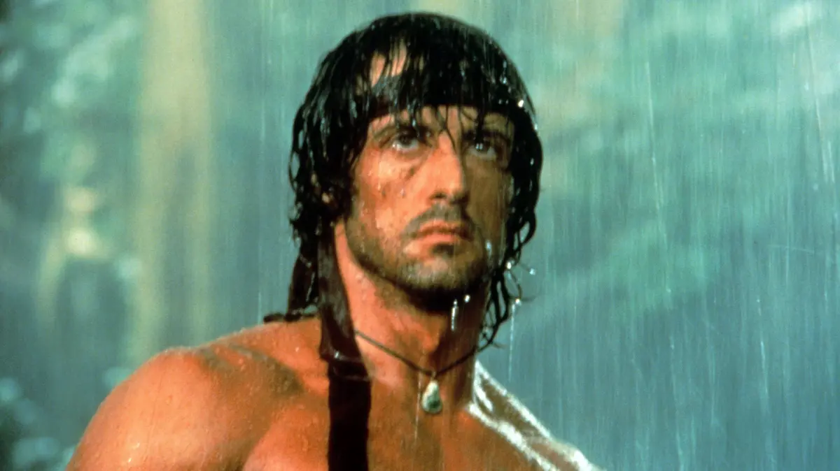 Sylvester Stalone als "Rambo" in dem US-Action-Film "Rambo: First Blood" aus dem Jahr 1982