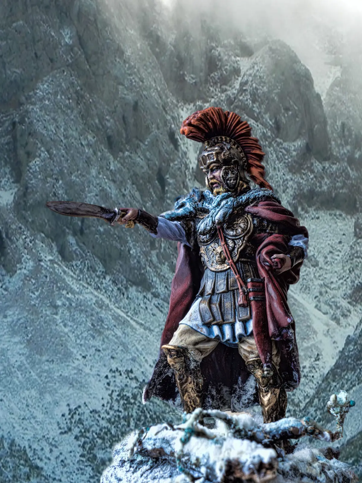 So stellte sich ein Historienmaler Hannibal bei der Alpenüberquerung vor.