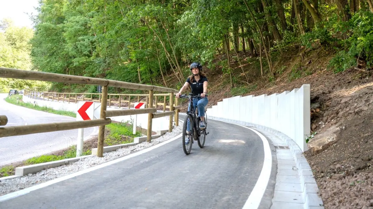 Der neue Radweg, der das Remstal mit den Höhen des Schurwaldes verbindet, ist sicher und komfortabel.