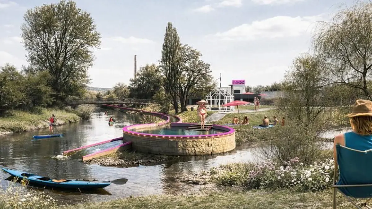"Flusswandern", Vision eines künftigen Flussbads in Weinstadt-Endersbach