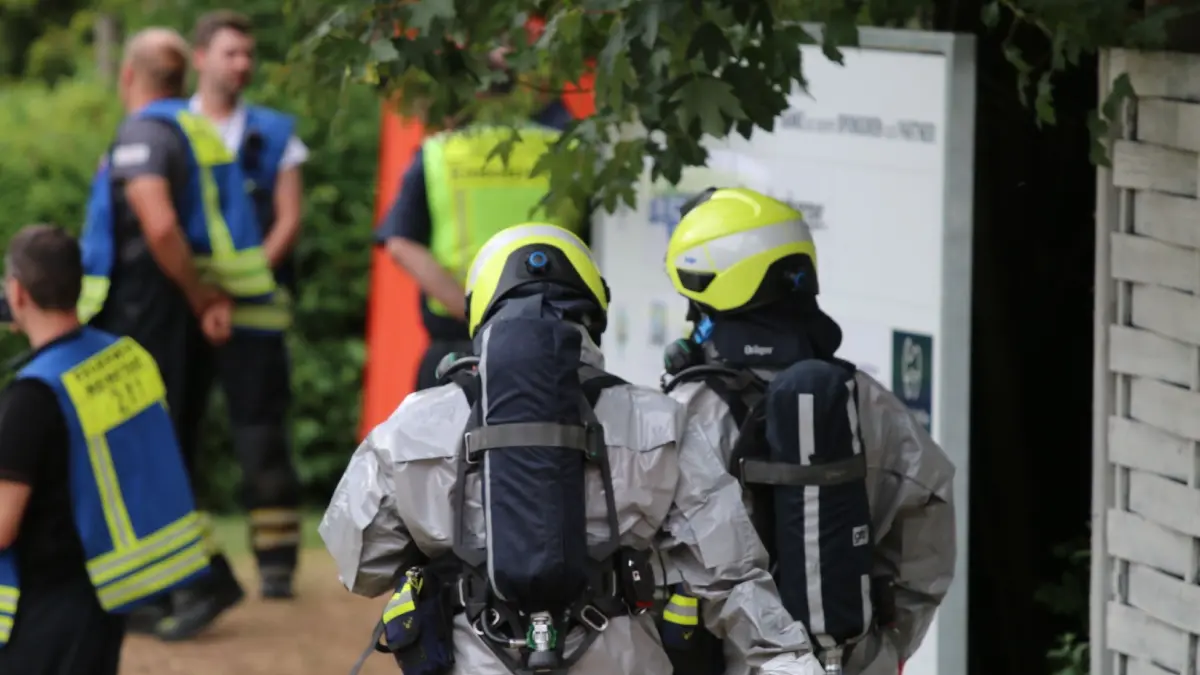 Feuerwehreinsatz in Weinstadt-Strümpfelbach Chlorgas vermutet