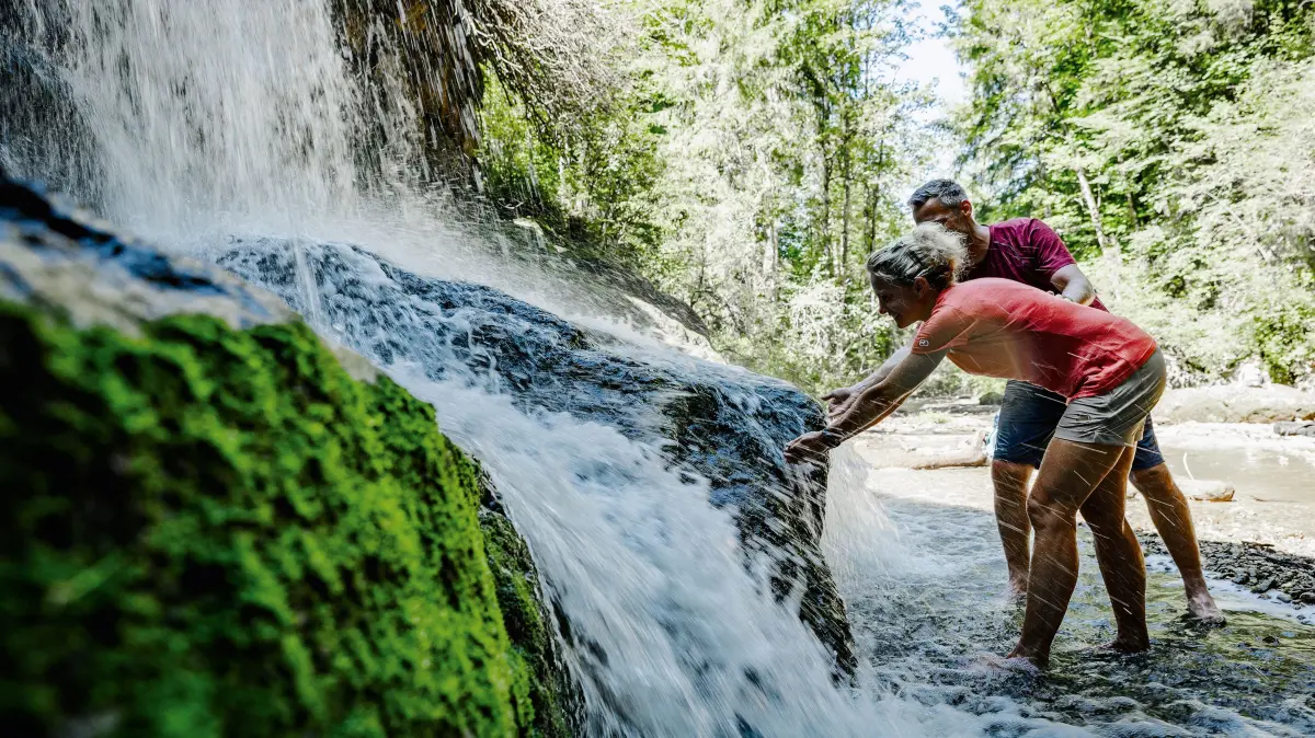 Wandertrilogie Allgäu: Rettenberg Geratser Wasserfall.