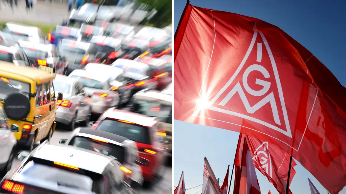 Die IG Metall ruft zum Autokorso durch die Stuttgarter Innenstadt auf. Unter anderem in der Friedrichstraße (links) ist mit Staus zu rechnen.