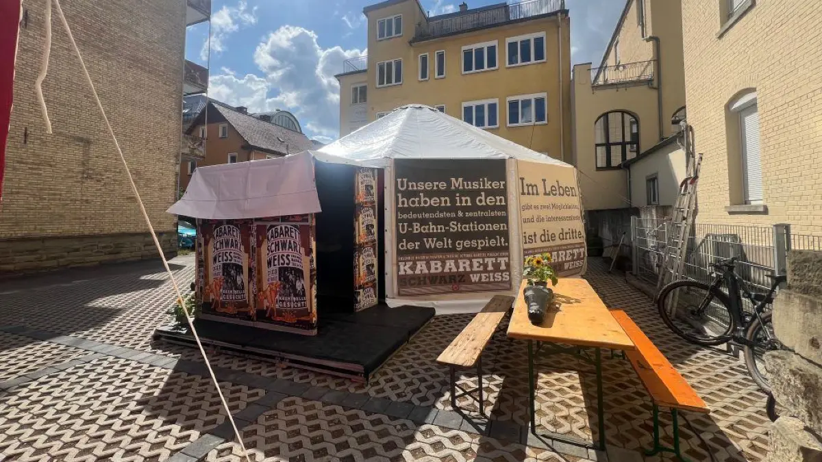 Die Theaterjurte des Ensemble Materialtheater