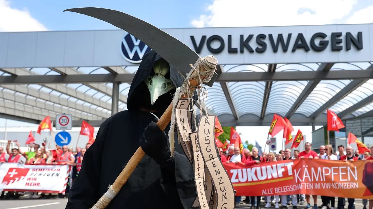 IG-Metall-Protest bei VW