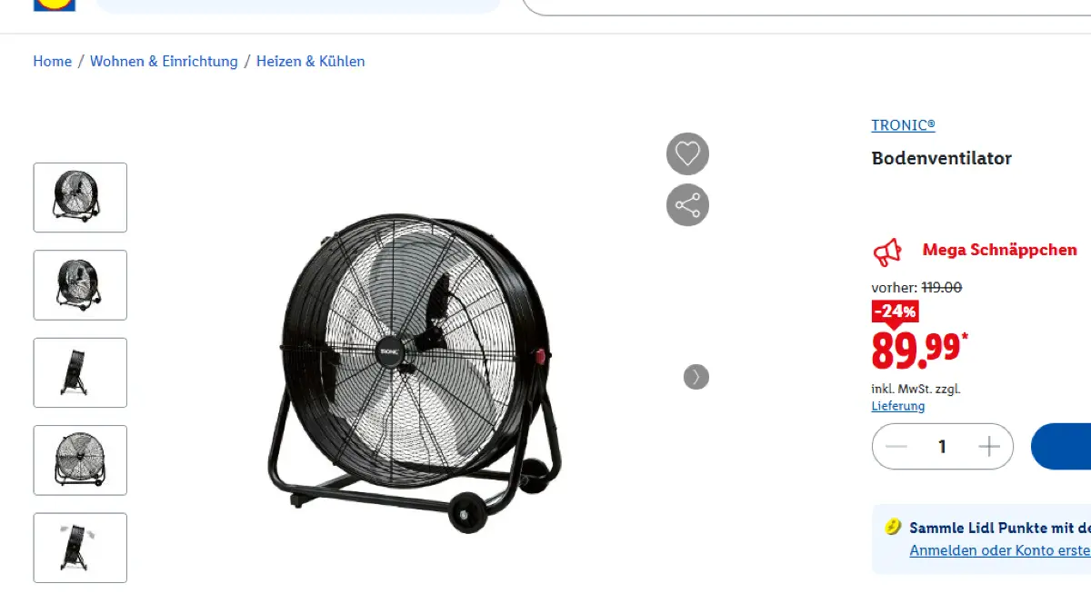 Lidl-Ventilator