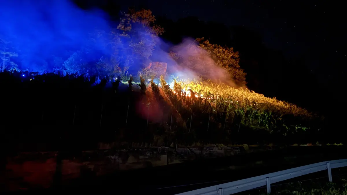 Brand Weinberg Winnenden Richtung Breuningsweiler