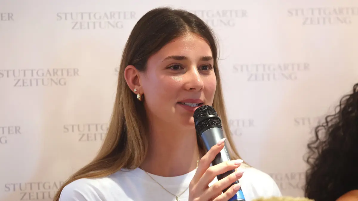 Gespräche im Gottlieb – Stuttgarter Sportstars hautnah : BAU // Stuttgart , Gespräche im Gottlieb – Stuttgarter Sportstars hautnah , Sandrina Sprengel
