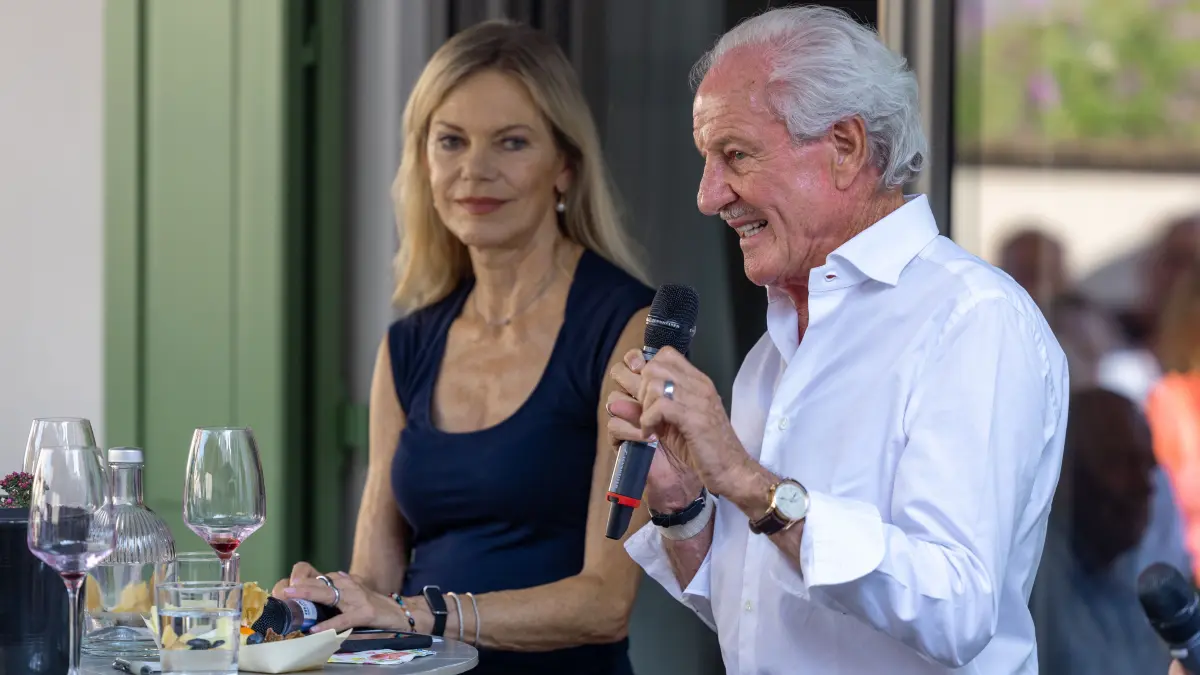 Wolfgang Reitzle und Nina Ruge in Hessigheim