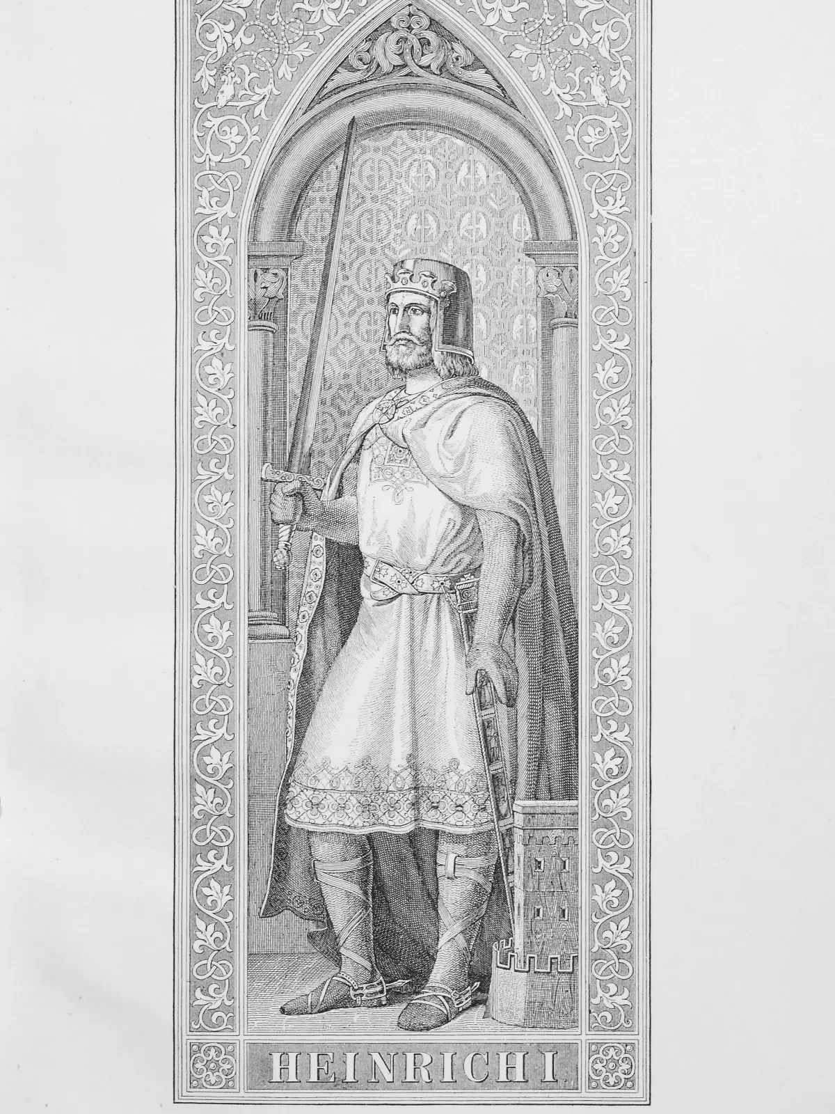 Heinrich I. aus dem Geschlecht der Liudolfinger, geboren um 876 und verstorben am 2. Juli 936 in der Pfalz Memleben, war ab 912 Herzog von Sachsen und von 919 bis 936 König des ostfränkischen Reiches.