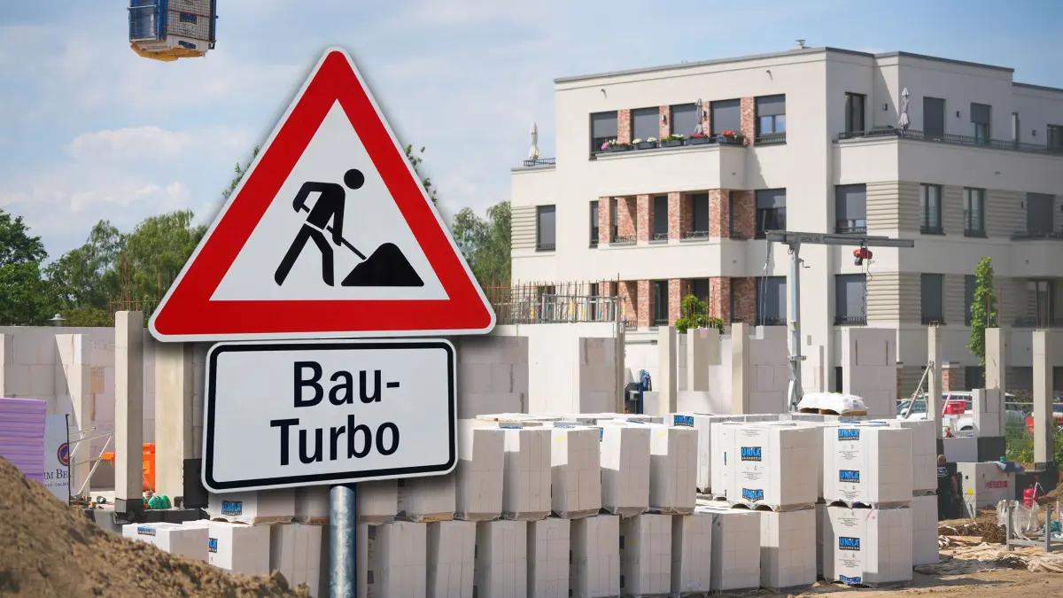 Fotomontage Bau-Turbo