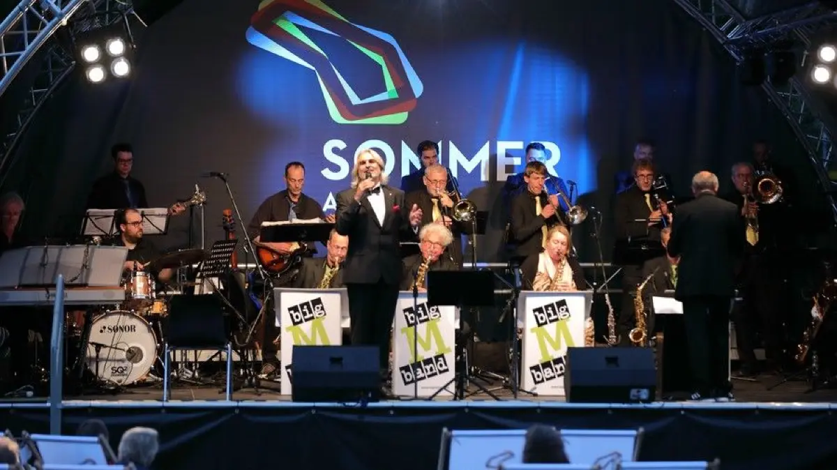 Wolfgang Seljé mit der Big M Band
