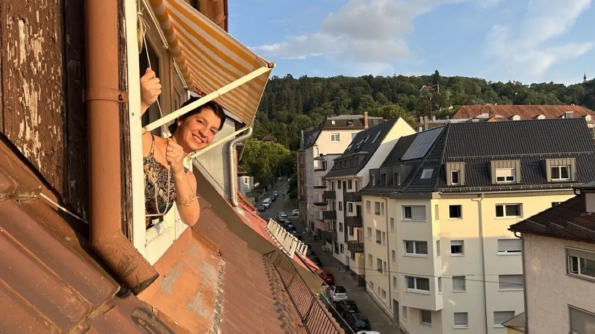 Dachgeschosswohnung von Sandra im Lehenviertel, Hitzemessung