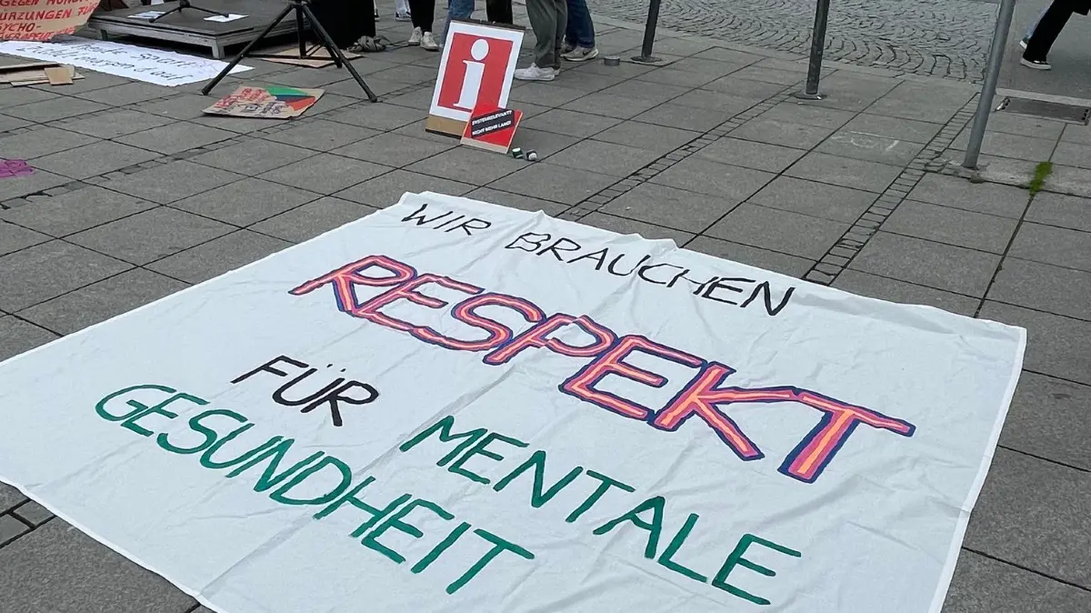 Demonstration gegen Kürzungen in der Psychotherapie