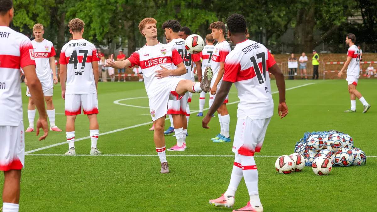 BAU // 2026.07.16, Deutschland, Stuttgart, Fußball VfB Stuttgart Trainingsauftakt,
