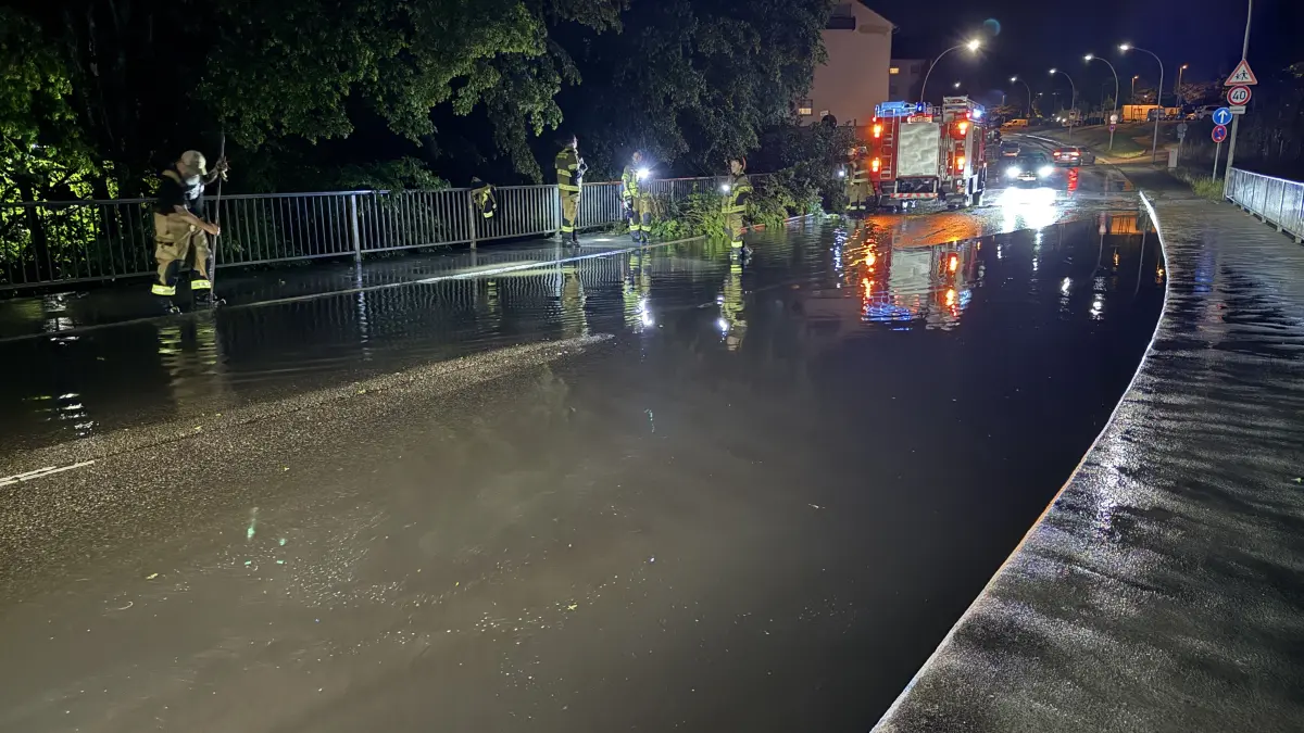 Unwetterzelle über Backnang