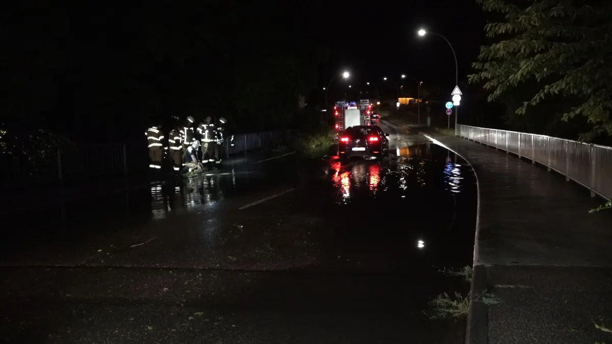 Unwetterzelle über Backnang