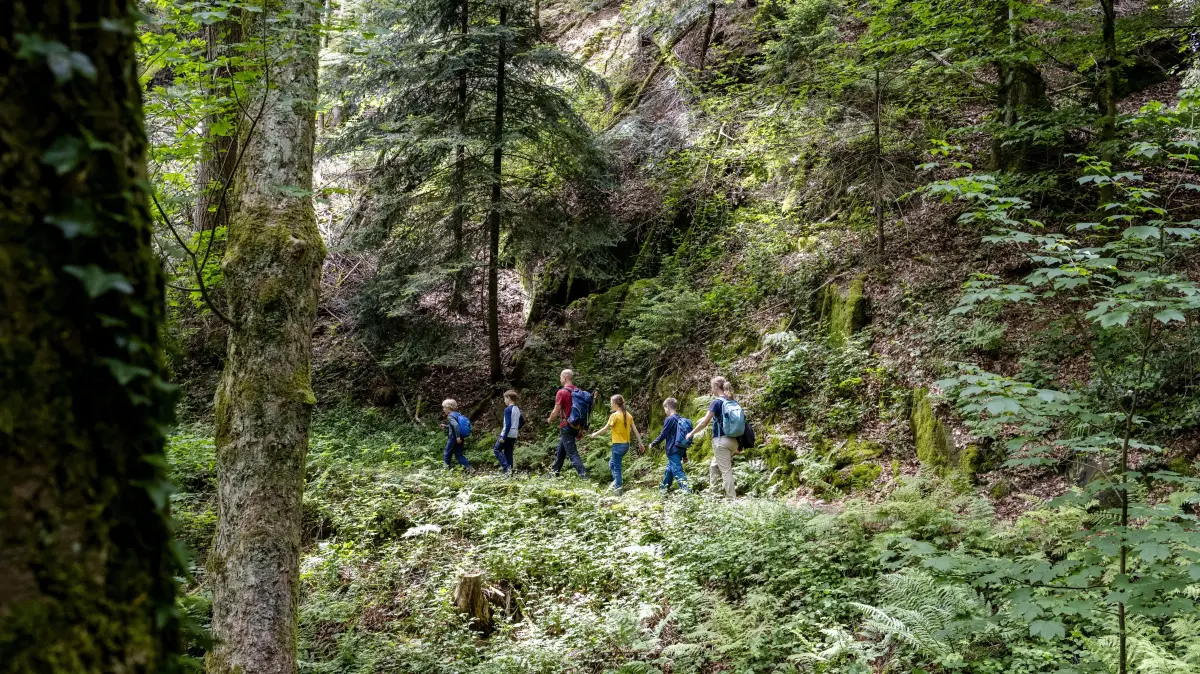 Eine Familienwanderung auf dem Gernsbacher Sagenweg