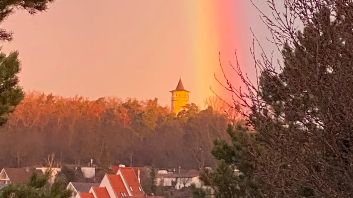 Regenbogen überm Engelberg: "Leonberg 2040" soll vieles besser machen.