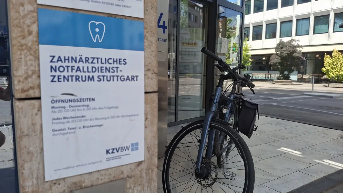 Immer noch geschlossen: die zahnärztliche Notfallpraxis an der Schlossstraße in Stuttgart